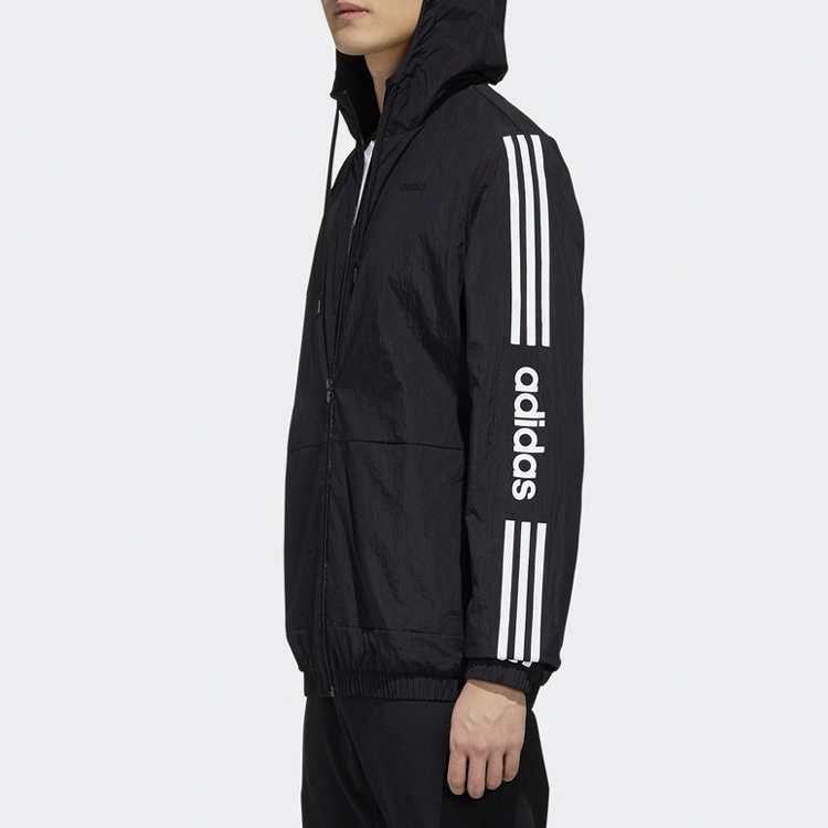 Мужская куртка adidas neo (черная) — фото 5