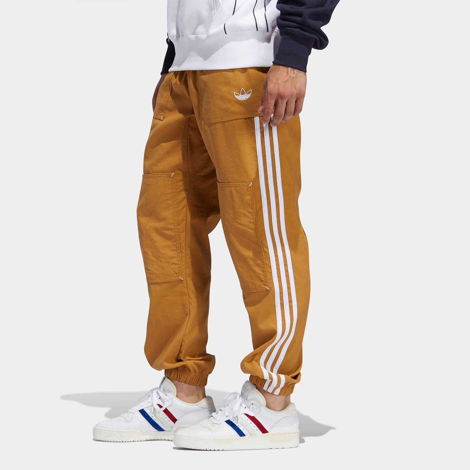 Мужские штаны adidas originals Asw Workwear (желтые) — фото 3