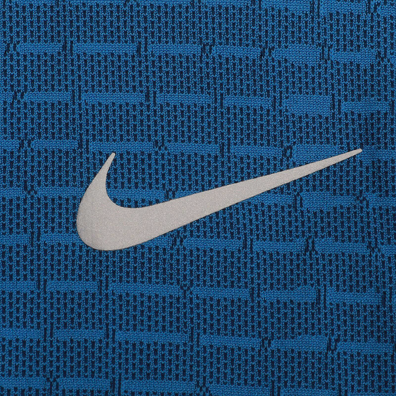 Мужская футболка Nike Techknit Ultra (синяя) — фото 3