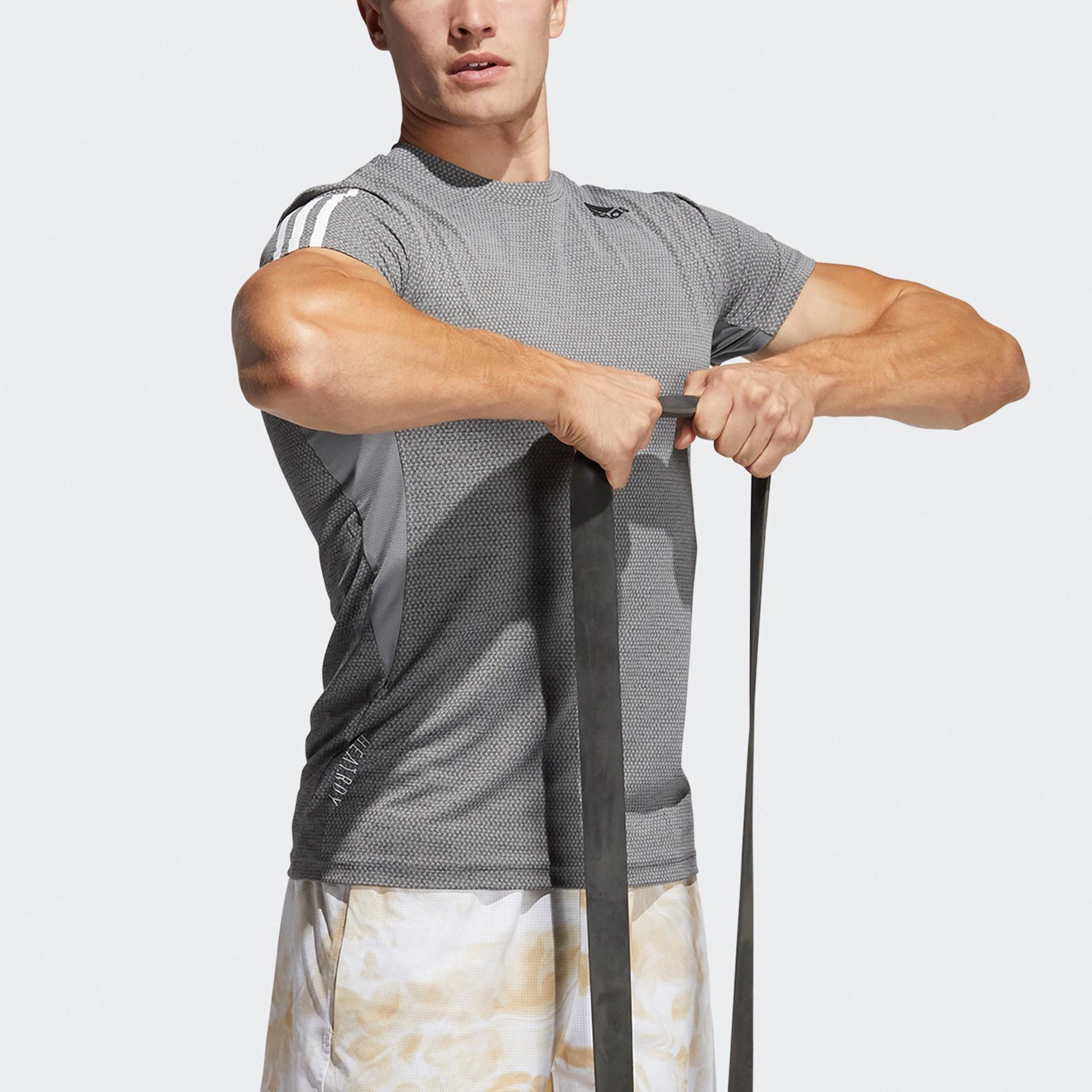 Мужская футболка adidas H.rdy 3s Tee (серая) — фото 4