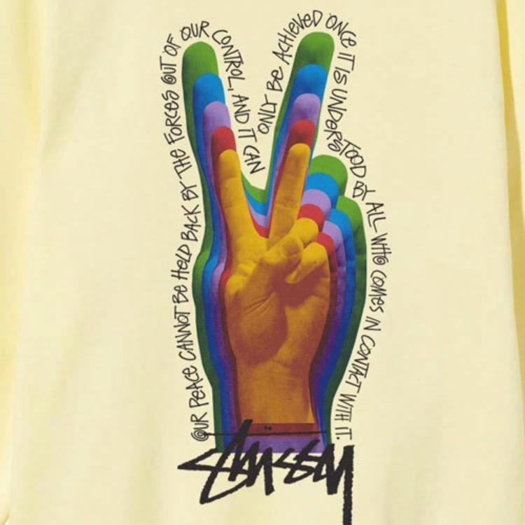 Худи Stussy Peace Sign Crew (разноцветный) — фото 9