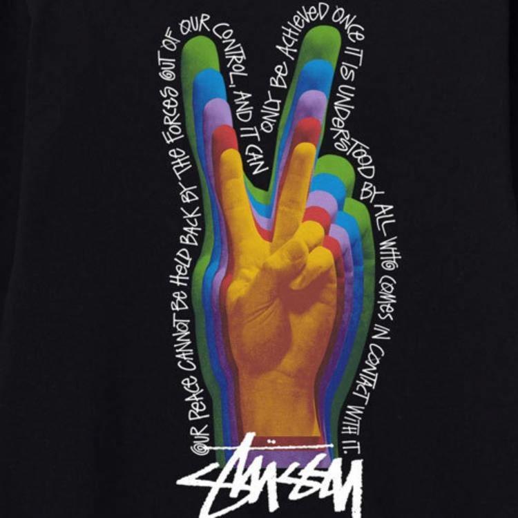 Худи Stussy Peace Sign Crew (разноцветный) — фото 3