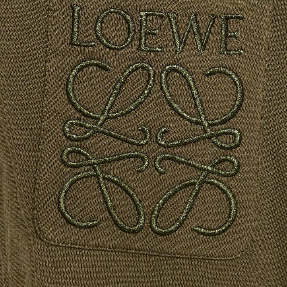 Мужская футболка LOEWE (хаки) — фото 5