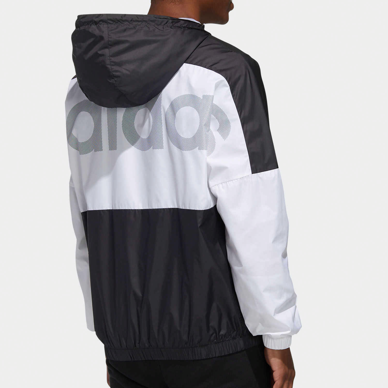 Мужская куртка adidas neo M FAV TCNS WB (черная) — фото 5
