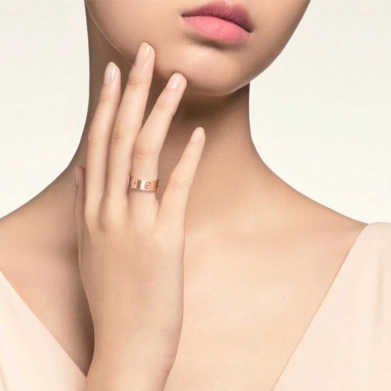 Кольцо Cartier LOVE 5.5mm (розовое золото) — Розовое золотой — фото 5