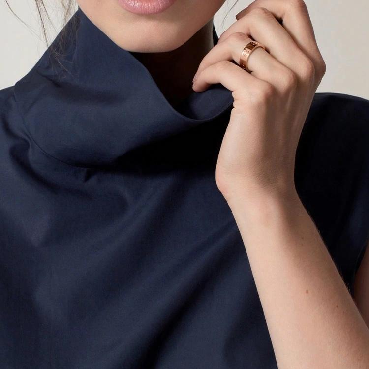 Кольцо Cartier LOVE 5.5mm (розовое золото) — Розовое золотой — фото 6