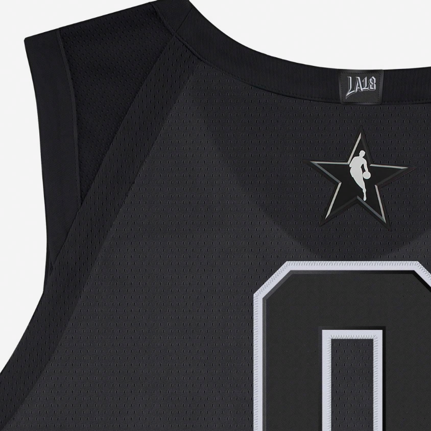 Мужская майка Jordan Russell Westbrook All-Star Edition Authentic Jersey (черная) — фото 4