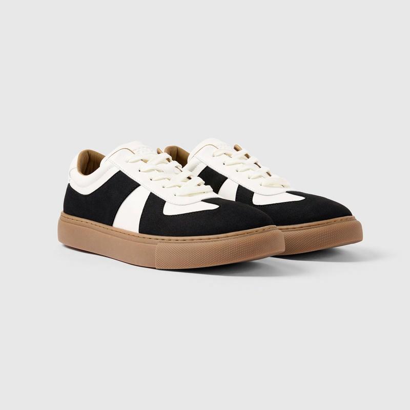 GXG synthetic leather casual training shoes, trendy and versatile, comfortable and antibacterial, minimalist color-block retro-style sporty, multi-color simple thick sole, lightweight, non-slip, wear-resistant, low-top skateboard shoes for men