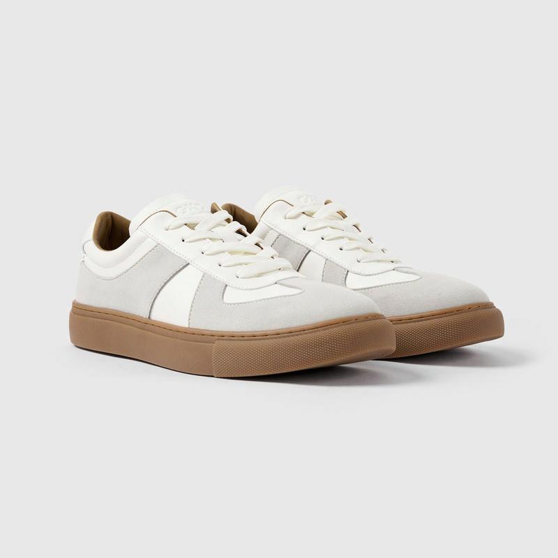 GXG synthetic leather casual training shoes, trendy and versatile, comfortable and antibacterial, minimalist color-block retro-style sporty, multi-color simple thick sole, lightweight, non-slip, wear-resistant, low-top skateboard shoes for men