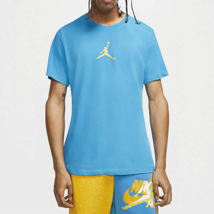 Мужская футболка Jordan Jumpman (лазерный синий) — фото 3