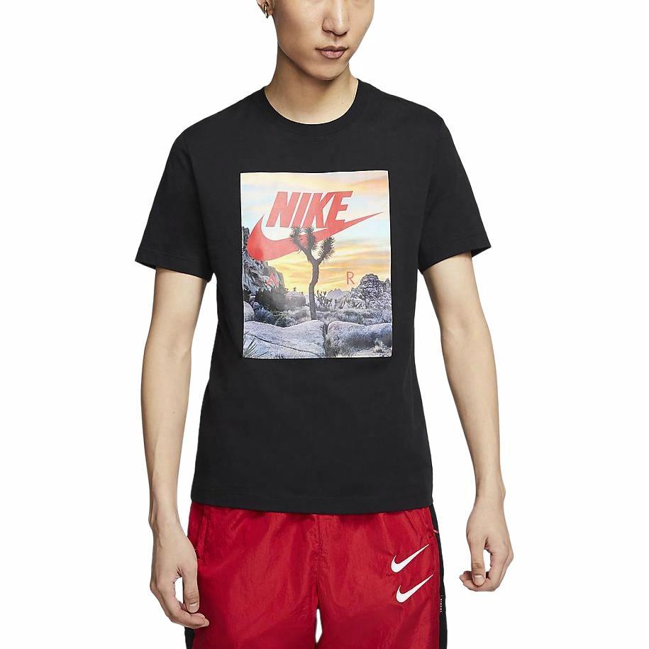 Мужская футболка Nike Sportswear (черная) — фото 3