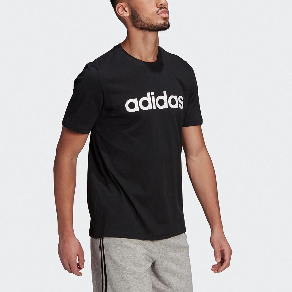 Мужская футболка adidas ESSENTIALS M Lin Sj T (черная) — фото 4