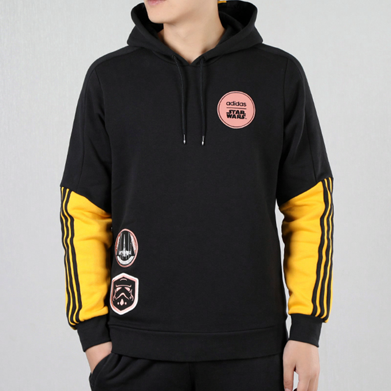 Мужские худи adidas neo M Sw Hd (черная) — фото 4