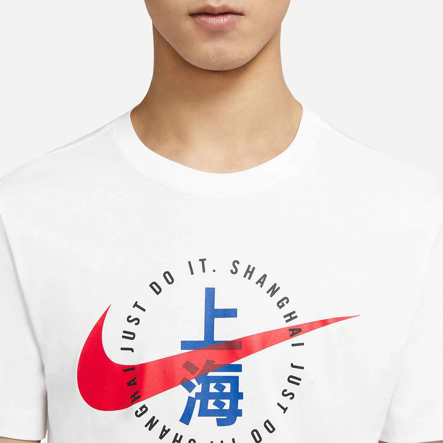 Мужская футболка Nike logoT (белая) — фото 4