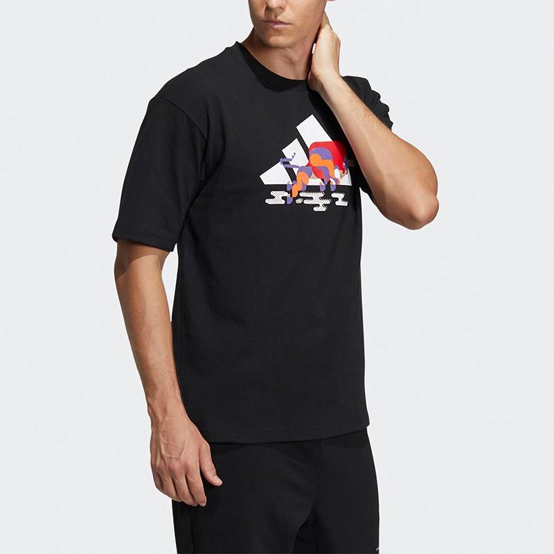 Мужская футболка adidas CNY (черная) — фото 4
