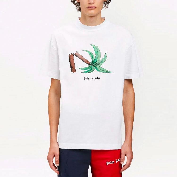 Мужская футболка PALM ANGELS SS22 T (белый) — фото 4