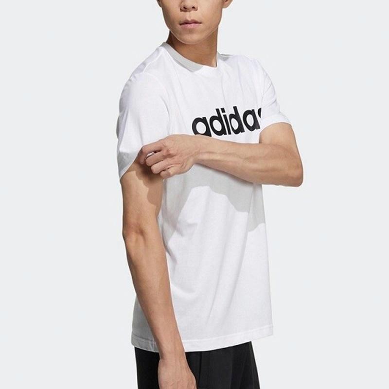 Мужская футболка adidas neo LogoT (белая) — фото 5