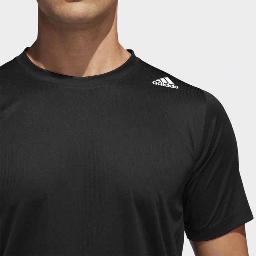 Мужская футболка adidas T (черная) — фото 5