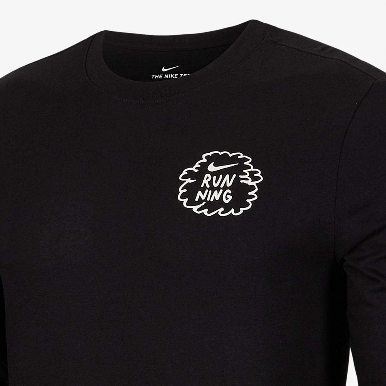 Мужская футболка Nike Football Training L/S (черная) — фото 3