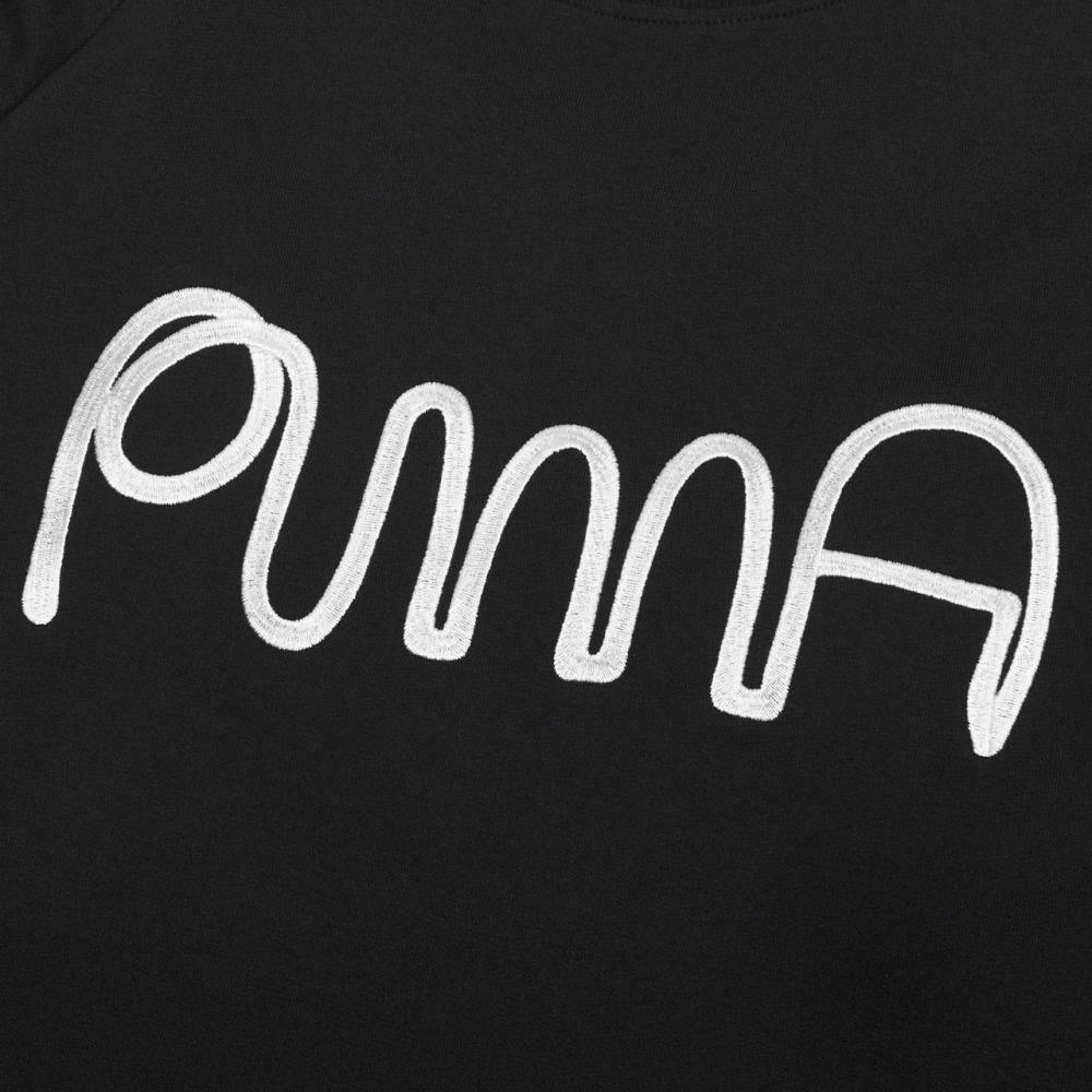 Мужская футболка PUMA x mr doodle logoT (черная) — фото 4