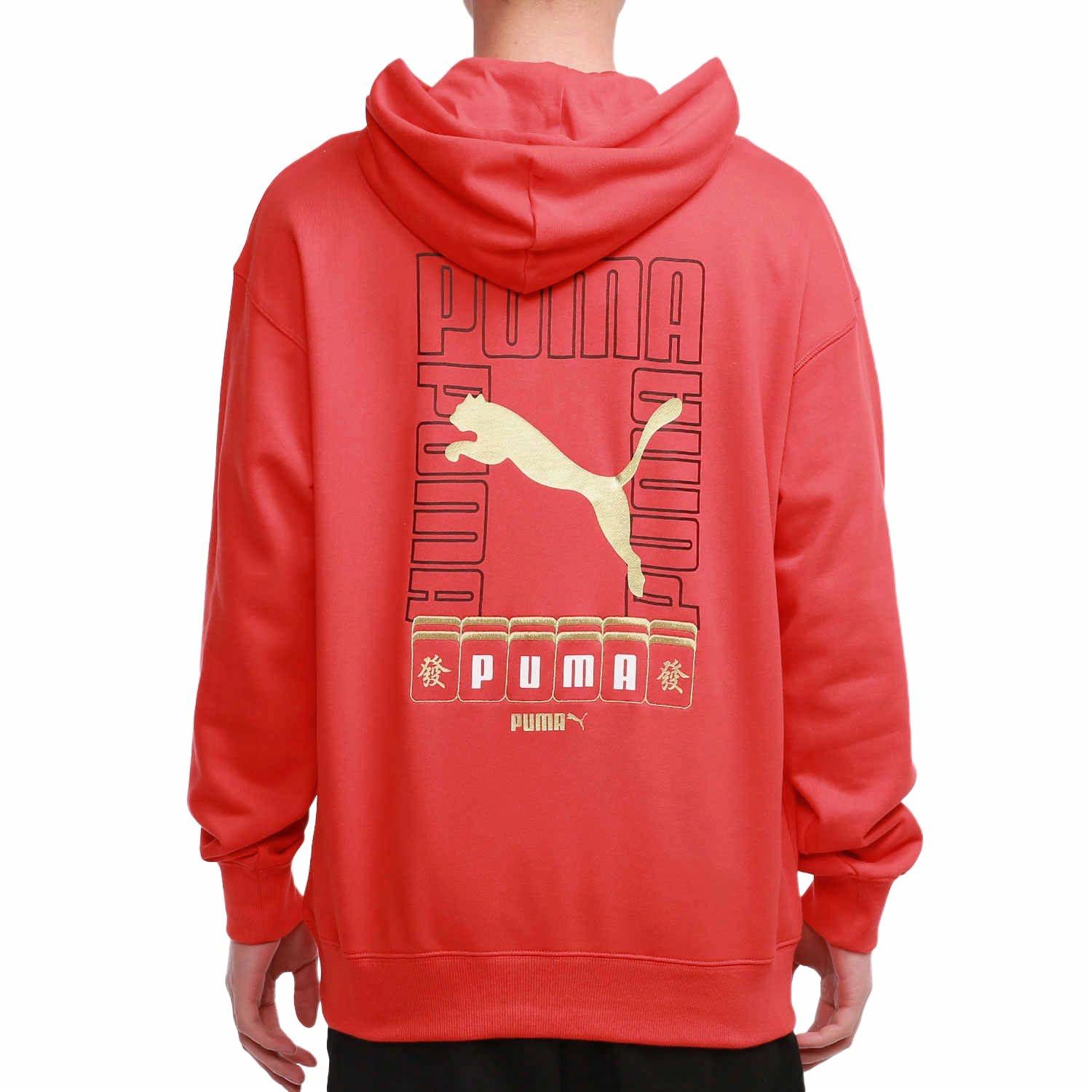 Мужское худи PUMA (красная) — фото 3