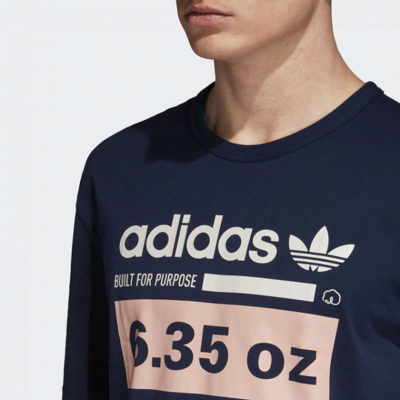 Мужская футболка adidas originals kaval grp tee (черный) — фото 4