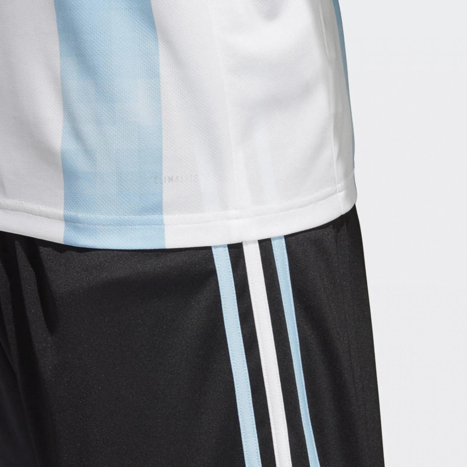Мужская футболка adidas Argentina Home Jersey 2018 (бело-синяя) — фото 5