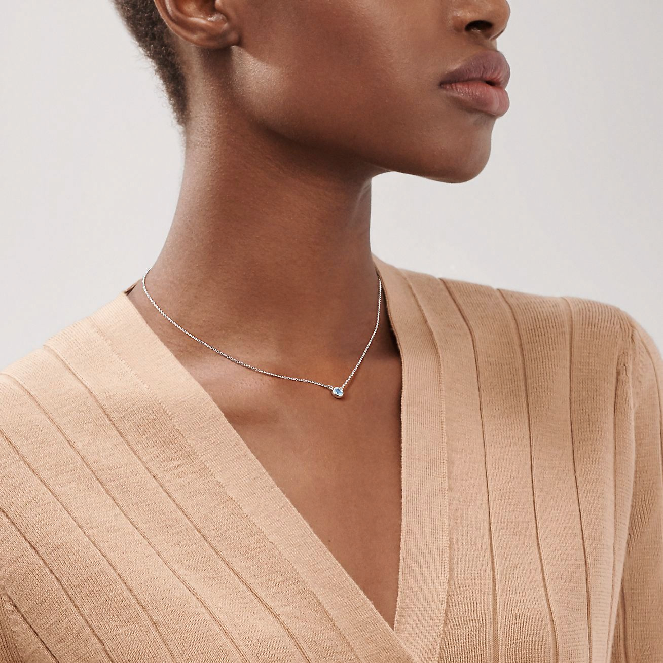 Женская подвеска Tiffany & Co. Elsa Peretti (серебряная) — фото 4