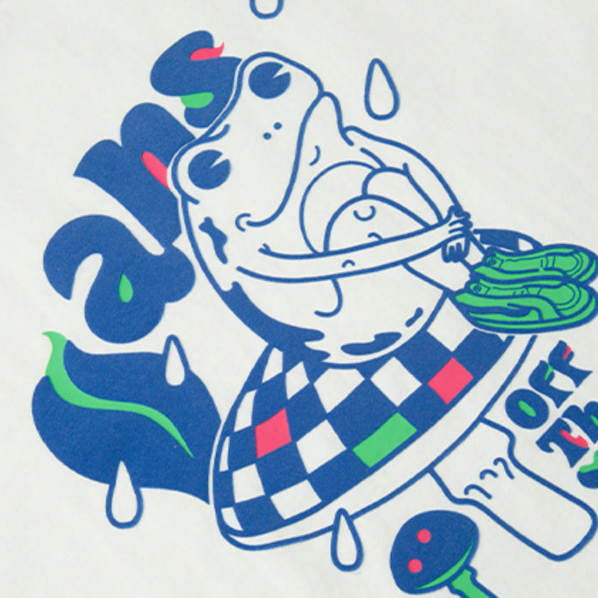 Футболка Vans (бежевая) — фото 4