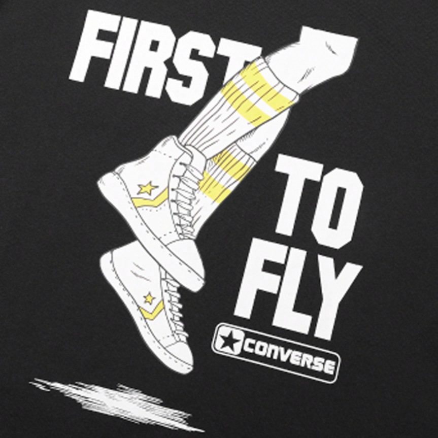 Мужская футболка Converse (черная) — фото 5