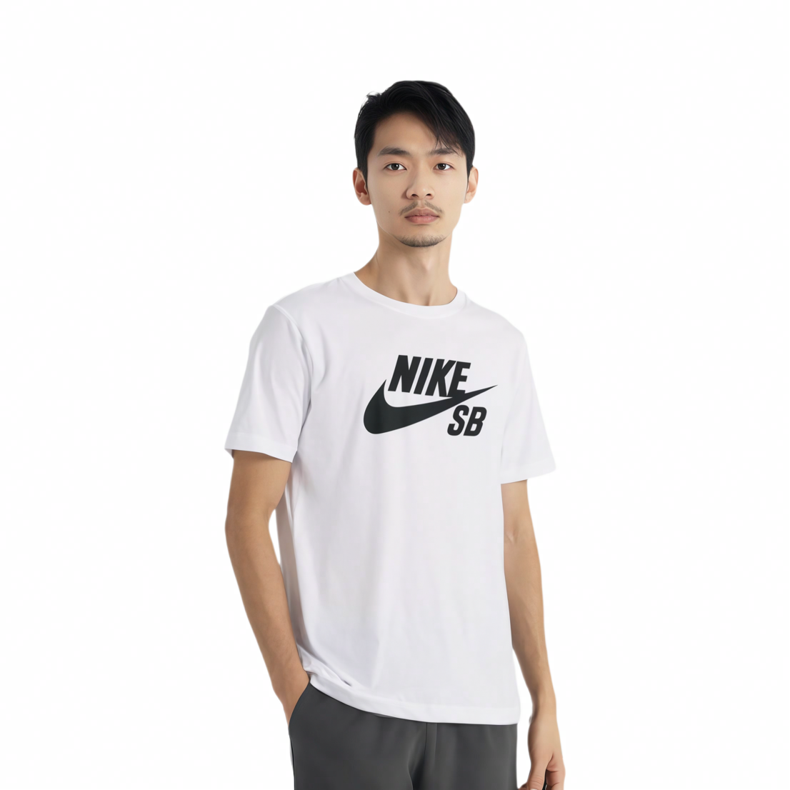 Мужские футболка Nike SB DRI-FIT (белая) — фото 4