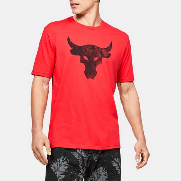 Мужская футболка Under Armour (нежно-красная /) — фото 3