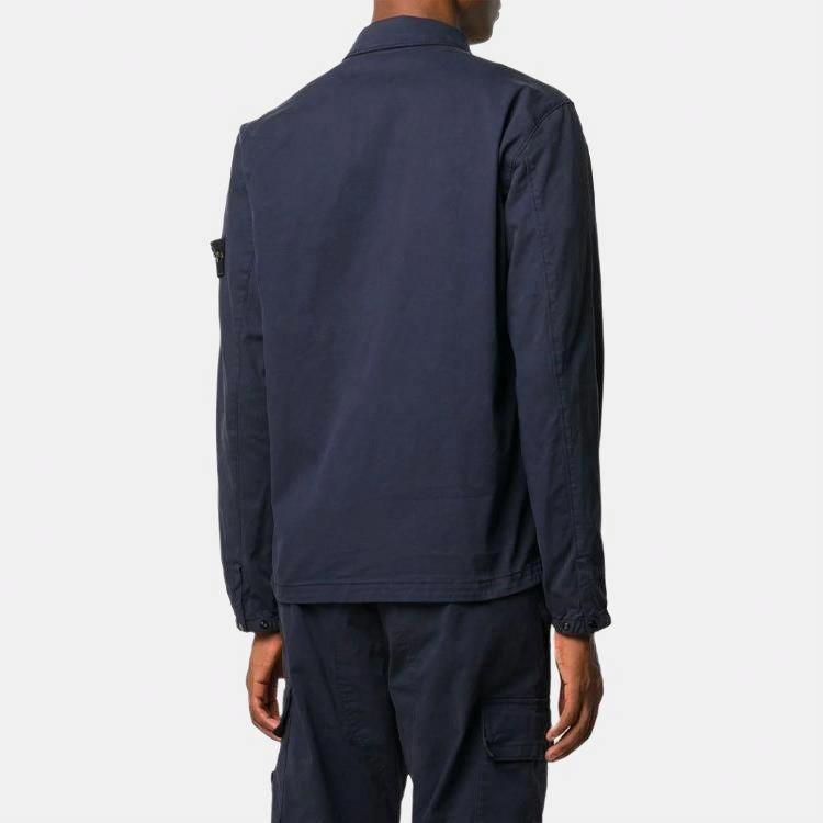 Мужская куртка STONE ISLAND (темно-синяя) — фото 4