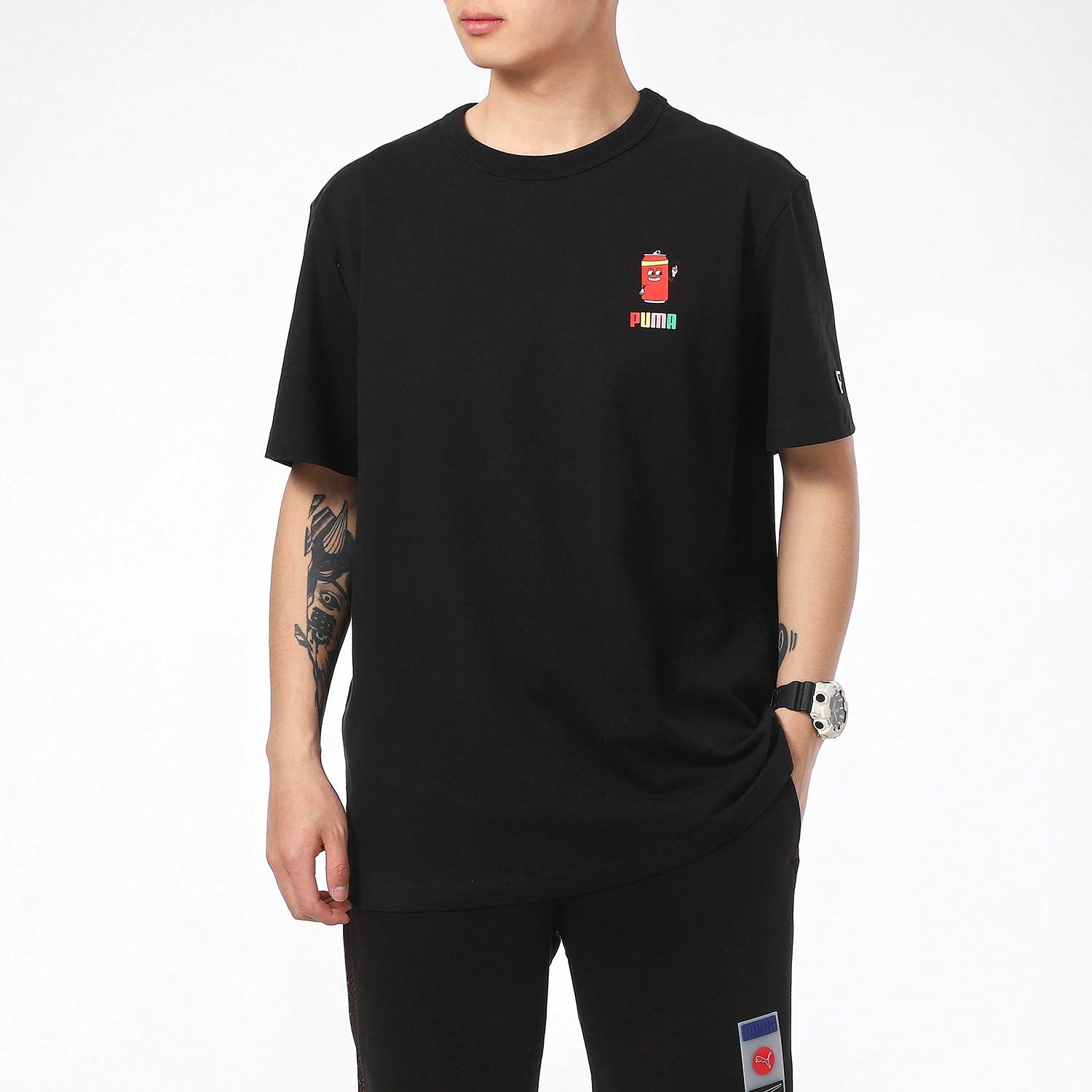 Мужская футболка PUMA (черная) — фото 4