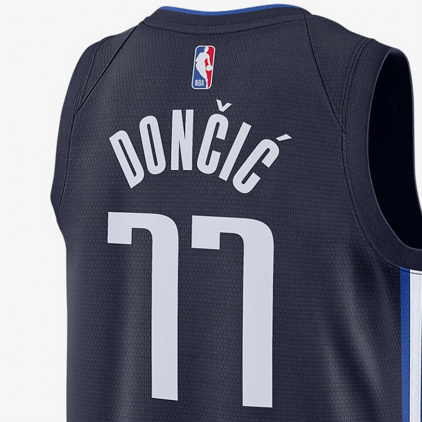 Футболка Nike NBA Swingman Jersey SW 2019-2020 (синий) — фото 5