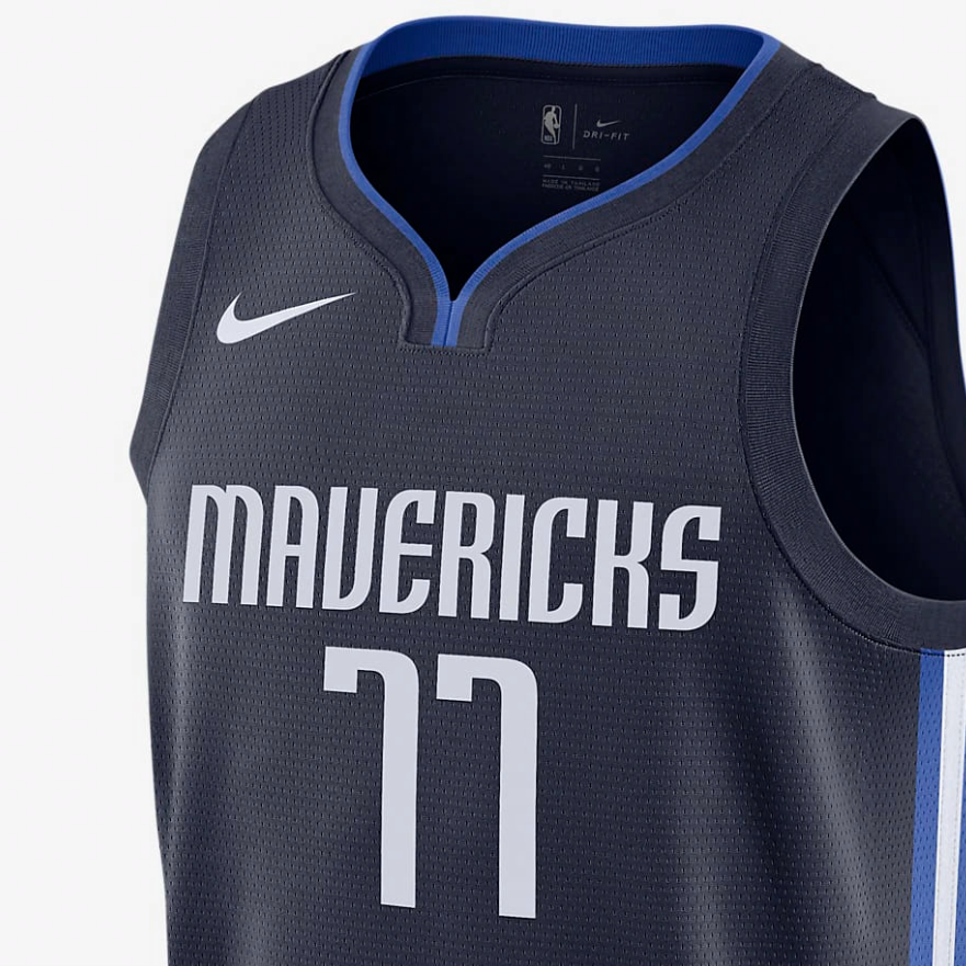 Футболка Nike NBA Swingman Jersey SW 2019-2020 (синий) — фото 4