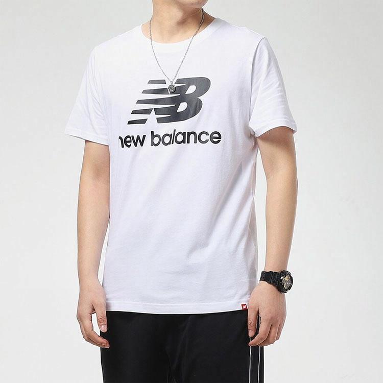 Мужская футболка New Balance T (белая) — фото 4
