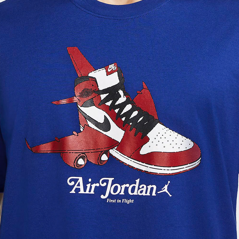 Мужская футболка Jordan First in Flight (синяя) — фото 4