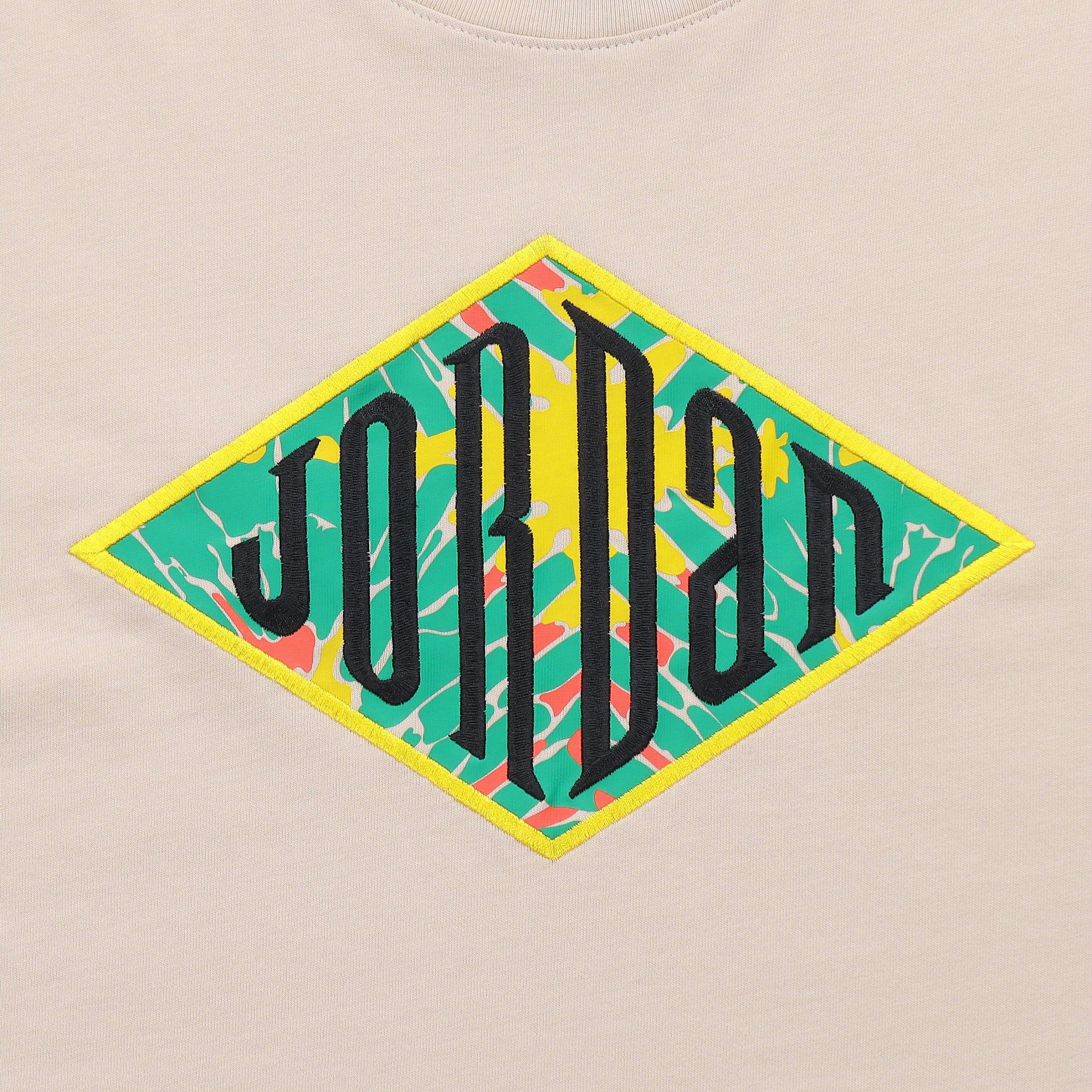 Мужская футболка Jordan Sport DNA (бежевая) — фото 3