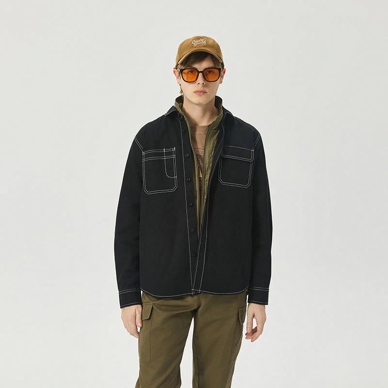 Мужская рубашка CAT FW25 Workwear Shirt (коричневая) — фото 6