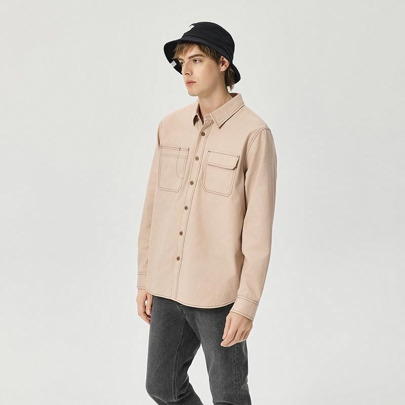 Мужская рубашка CAT FW25 Workwear Shirt (коричневая) — фото 16