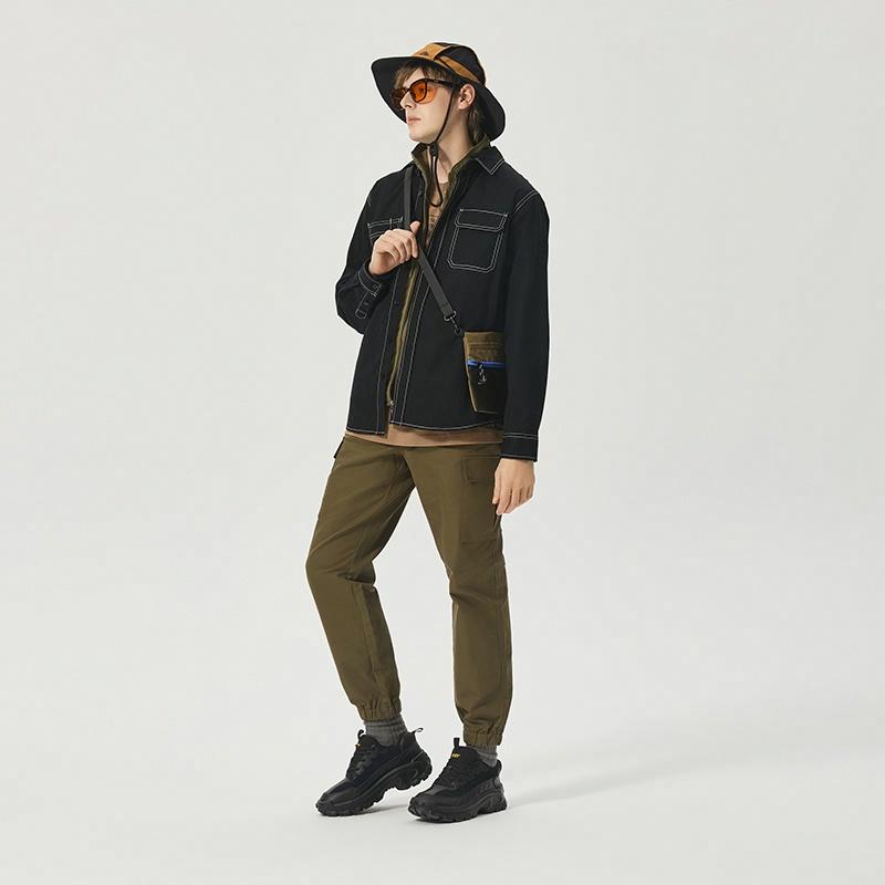 Мужская рубашка CAT FW25 Workwear Shirt (коричневая) — фото 4