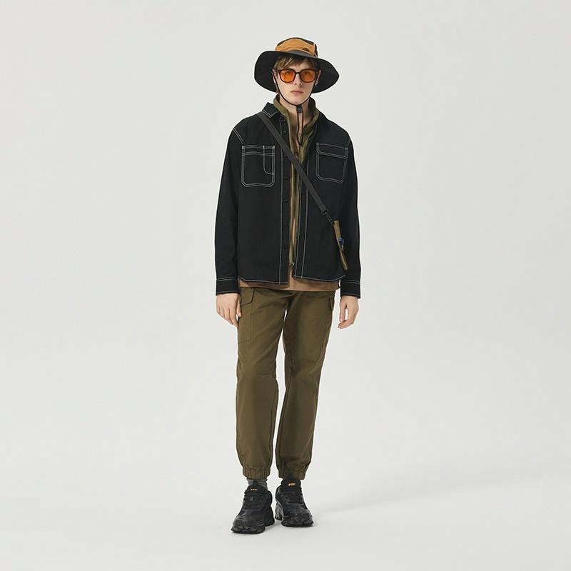 Мужская рубашка CAT FW25 Workwear Shirt (коричневая) — фото 3