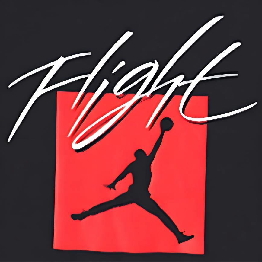 Мужская футболка Jordan Flight (черный) — фото 3