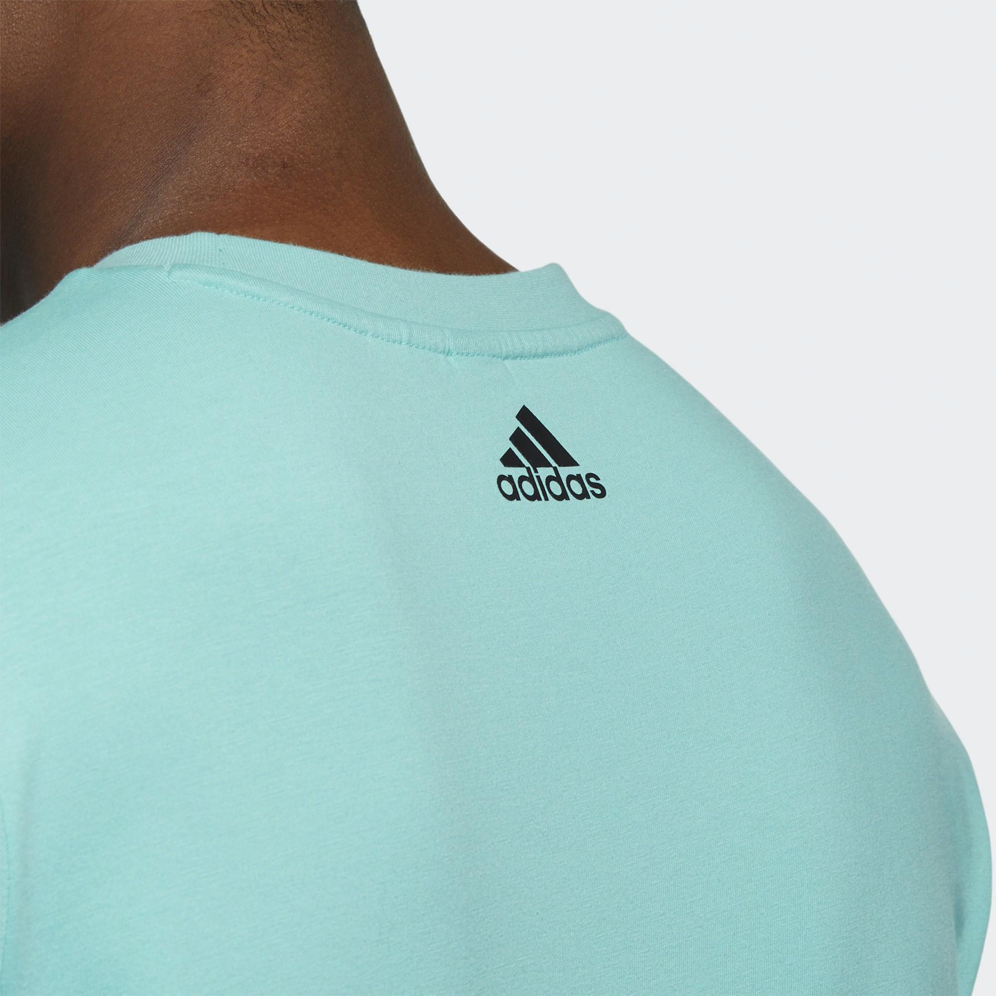 Мужская футболка adidas Fi Tee Sub Bos (кислотно-зеленая) — фото 5