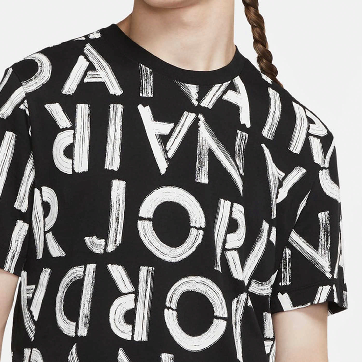 Мужская футболка Jordan lbrand ss aop crew (черная) — фото 5
