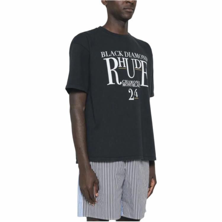 Мужская футболка RHUDE RHPF24TT010122306VTG (черная) — фото 3