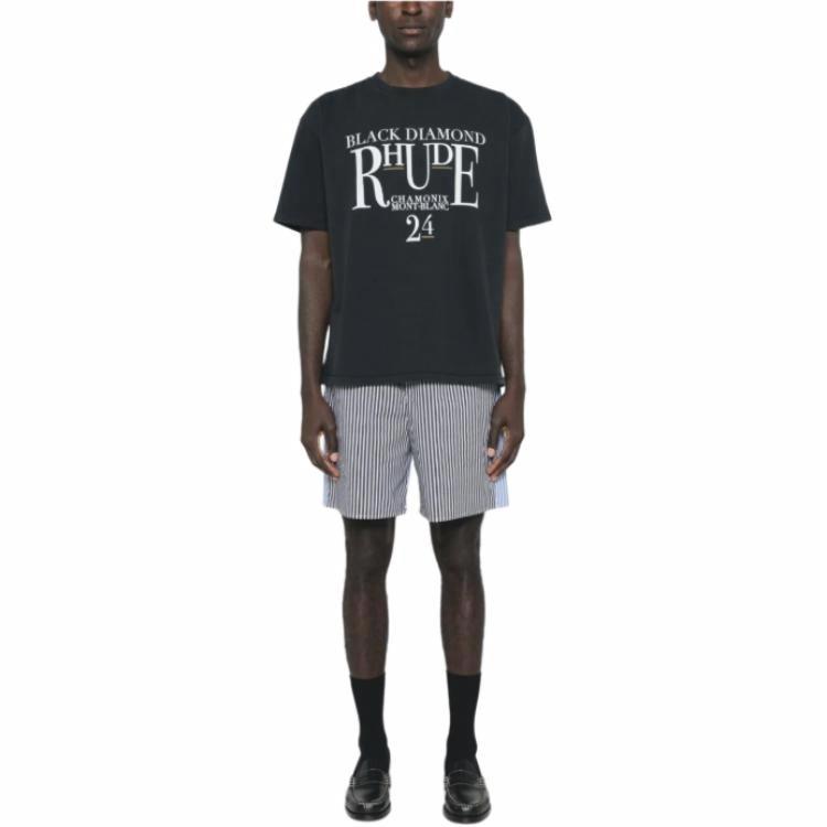 Мужская футболка RHUDE RHPF24TT010122306VTG (черная) — фото 2