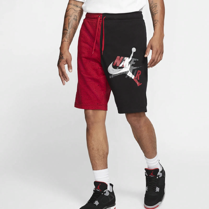 Мужские шорты Jordan Jumpman Classics (красно-черные) — фото 3