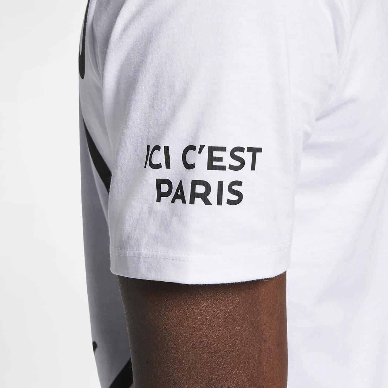 Мужская футболка Jordan Paris Saint-Germain (белая) — фото 4